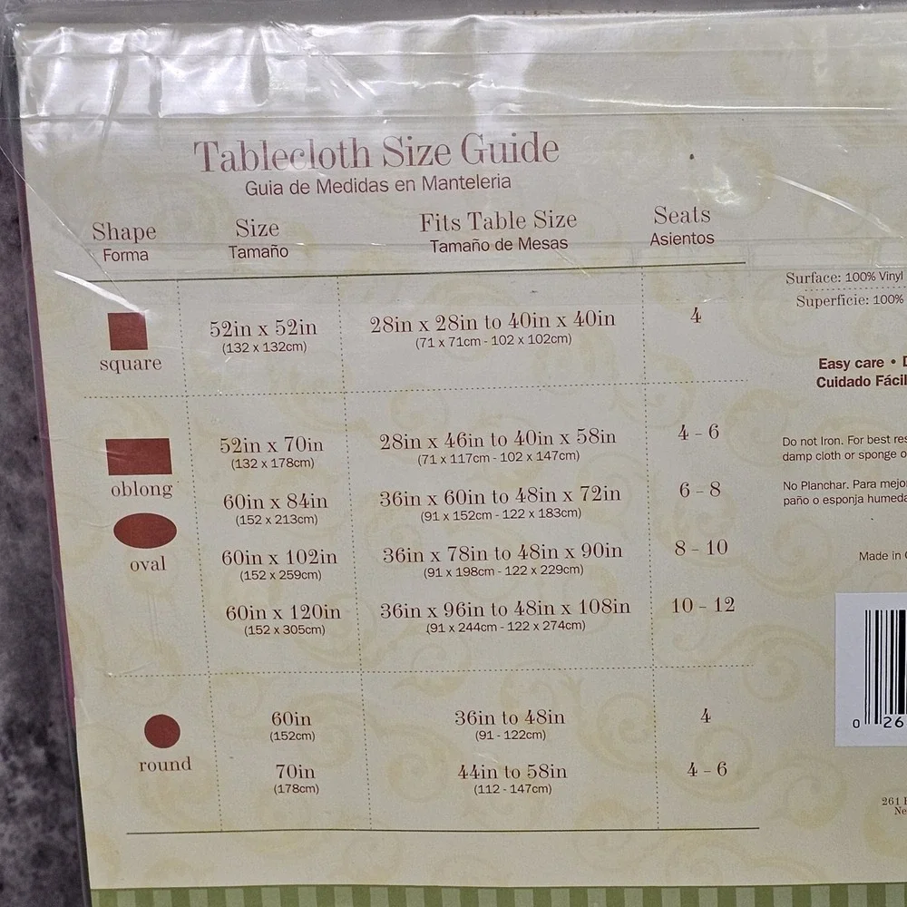 Oval Vinyl Tablecloth 60 x 84 Inch Tropical Hawaiian Floral Vinyl Flannel Backed